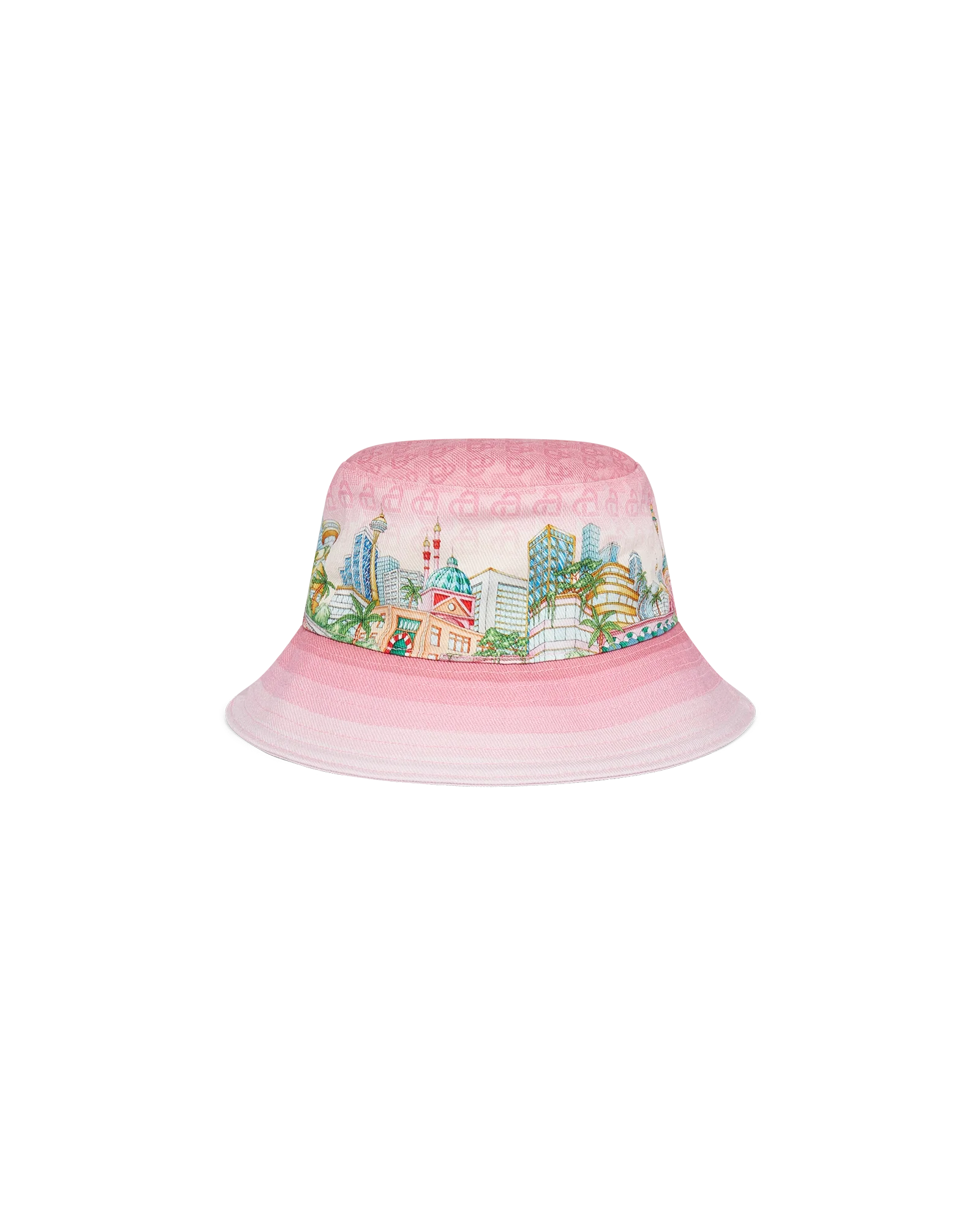 Morning City View Denim Bucket Hat