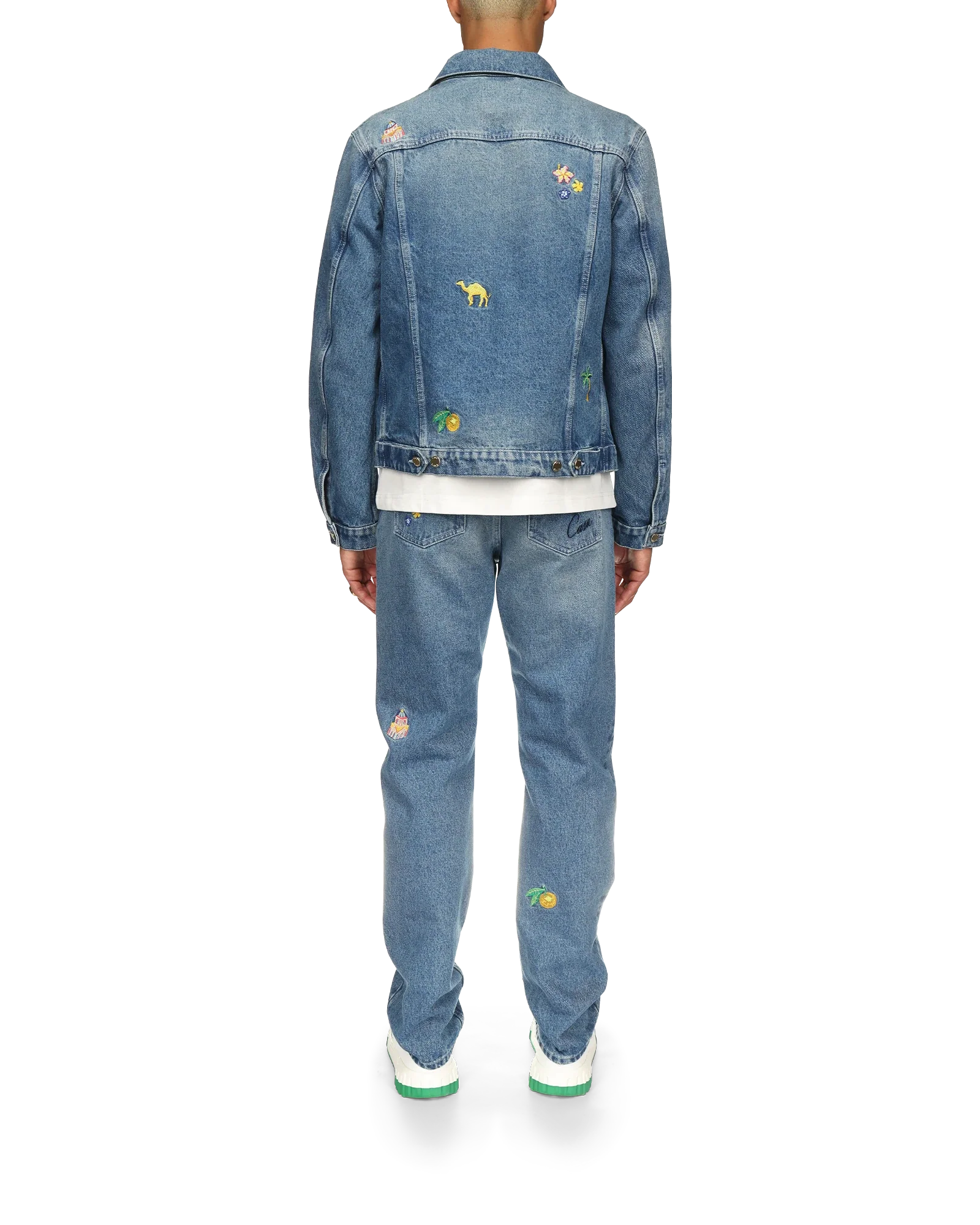 Motif Denim Jeans
